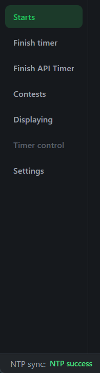 Left side menu