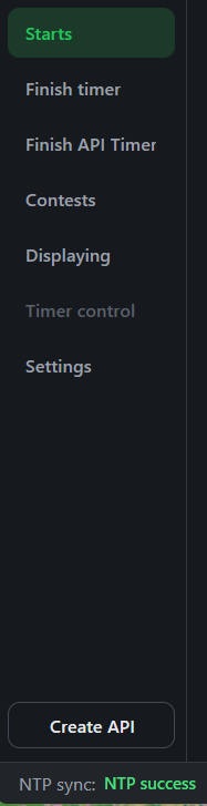 Left side menu