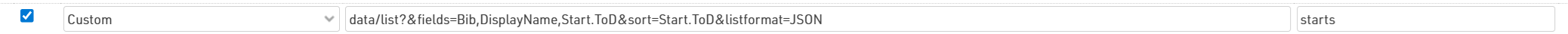 Creating starts API link